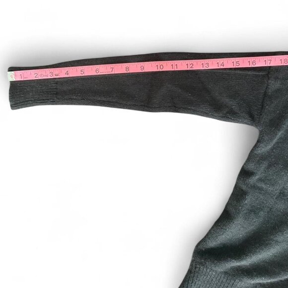 Madewell V-Neck Long Sleeve Knit Extra Small Black Boxy Sweater Women's Size XS - Picture 6 of 8